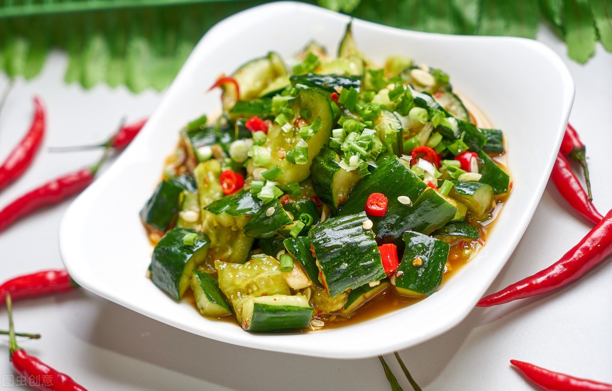 Cucumber Salad With Minced Garlic (Cold Dish) — Chili Szechuan Philadelphia