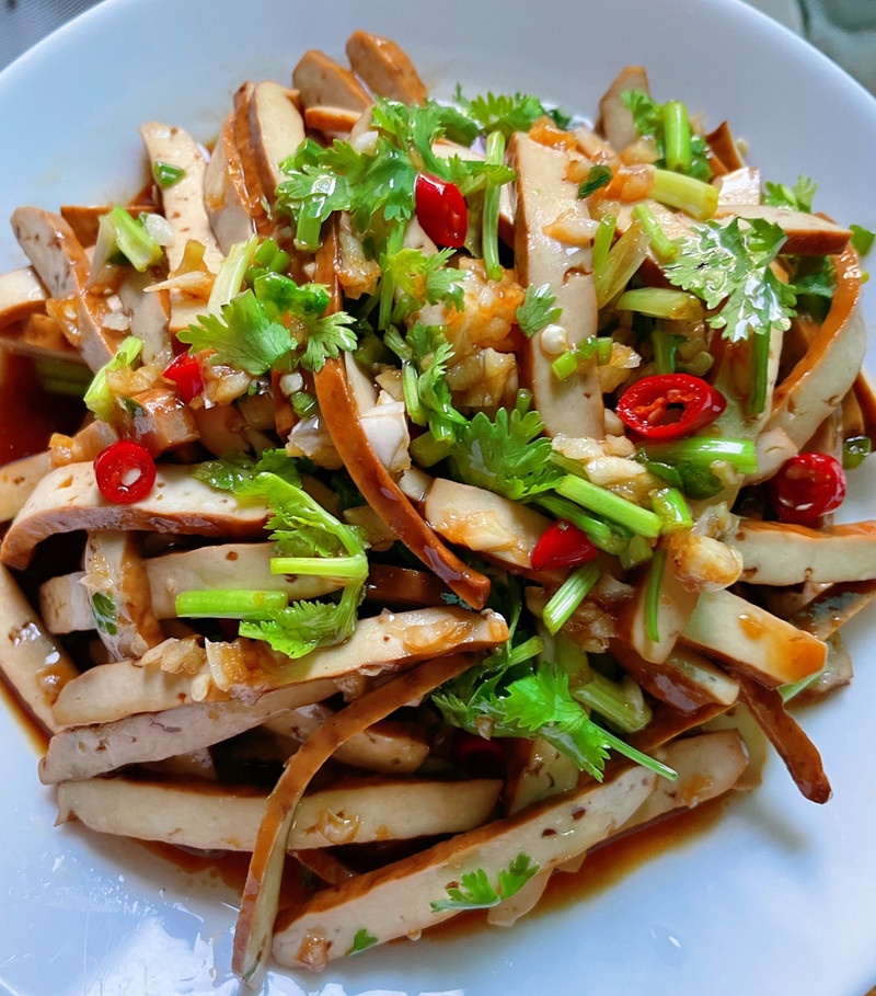 Mixed Celery And Dried Tofu (Cold Dish) — Chili Szechuan Philadelphia