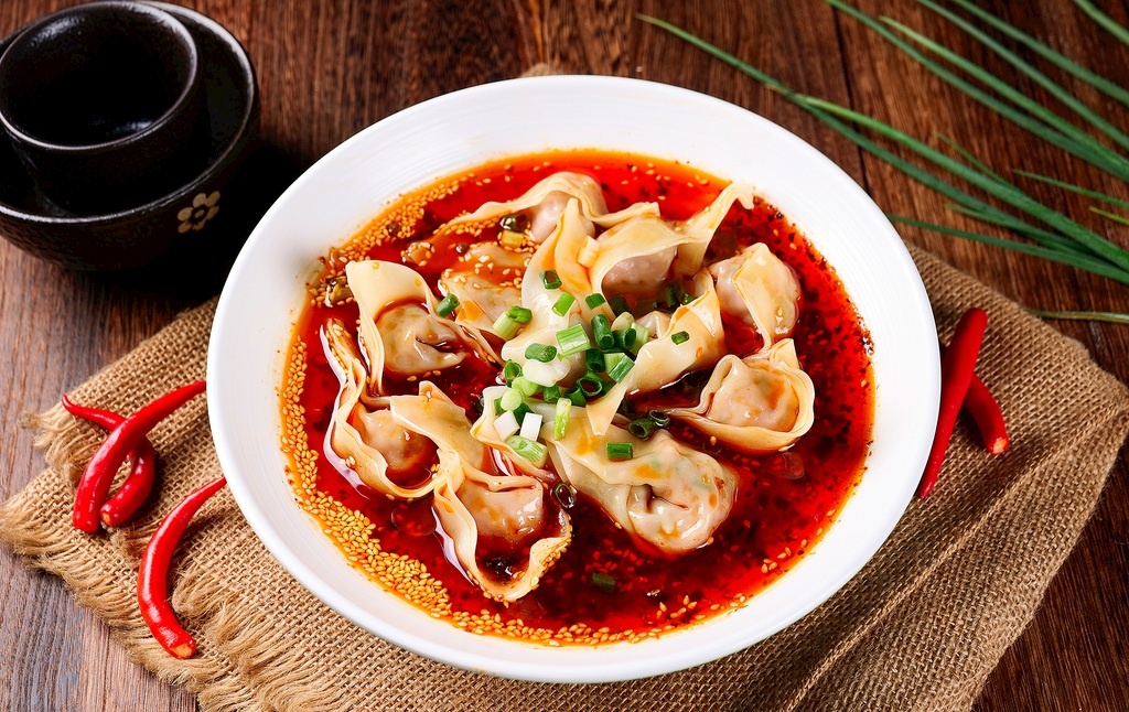 Spicy Wontons (Pork) — Chili Szechuan Philadelphia