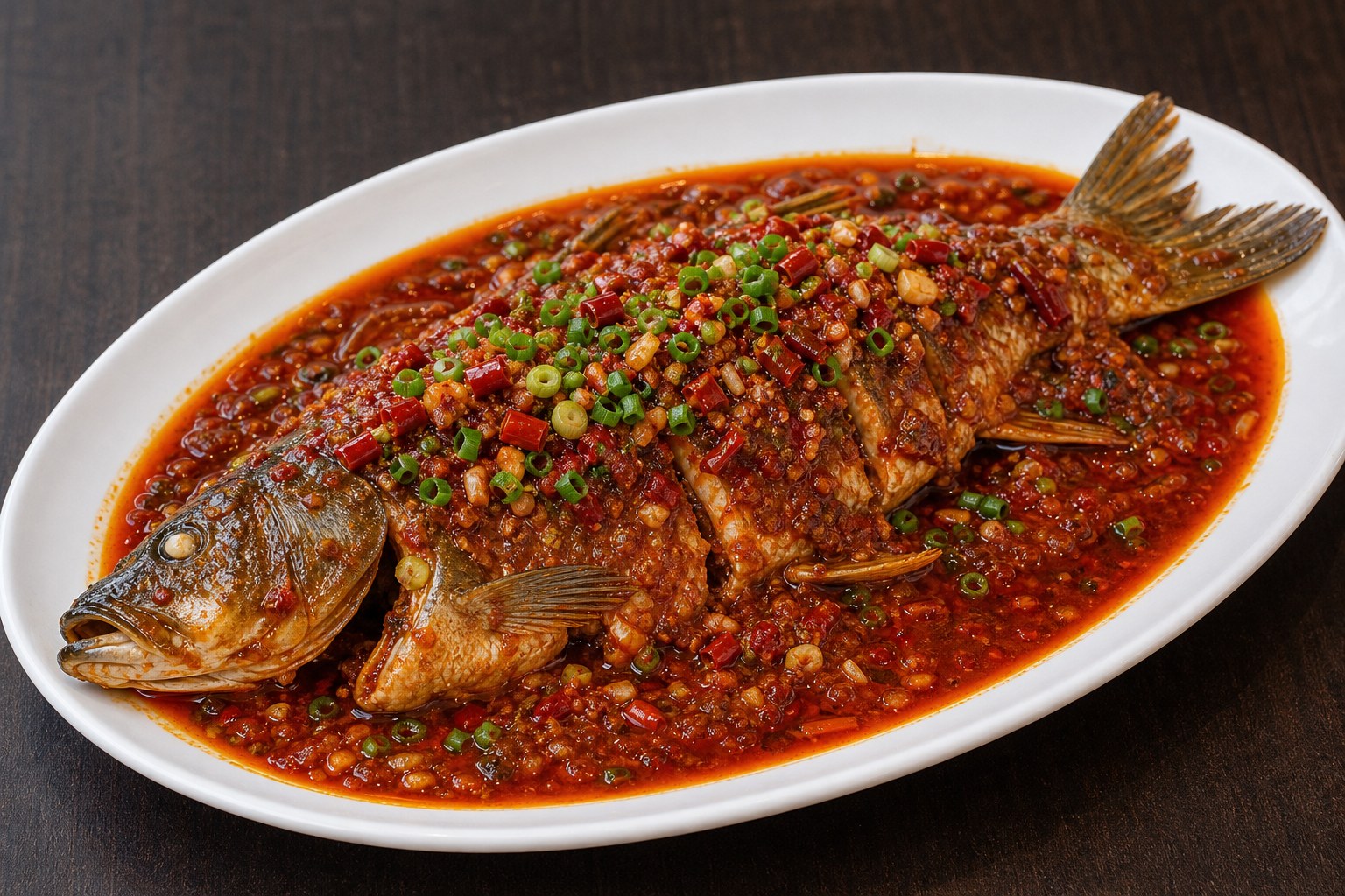 Authentic Chengdu Broad Bean Paste Whole Fish — Chili Szechuan Philadelphia