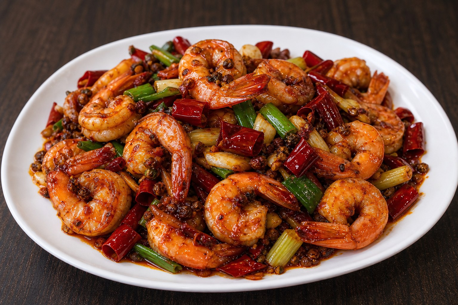 Chengdu Jumbo Shrimp — Chili Szechuan Philadelphia