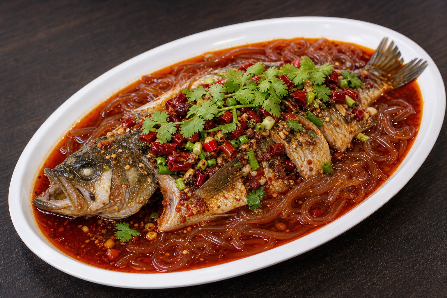 Whole Fish with Jelly Noodles — Chili Szechuan Philadelphia